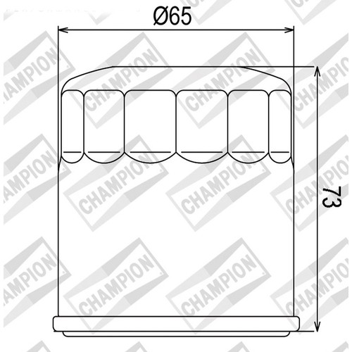 Oil filter champion cof203 - filter,